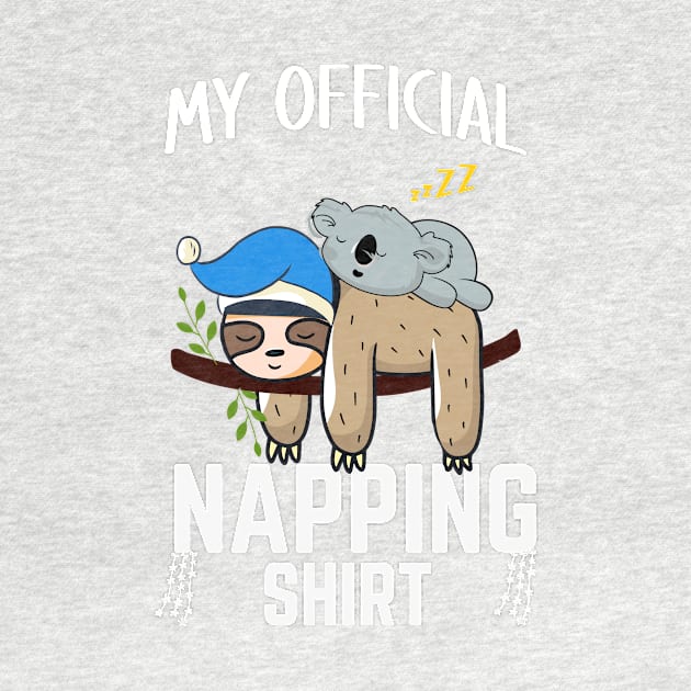 Sleeping Sloth Koala Pyjamas My Official Napping by Gtrx20